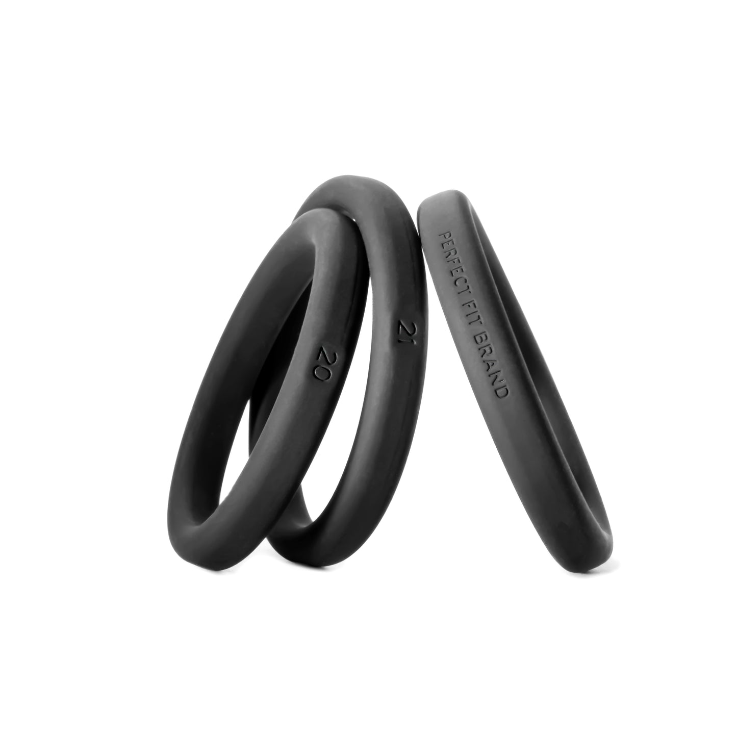 Xact Fit Silicone Rings - #20, #21, #22 - Black