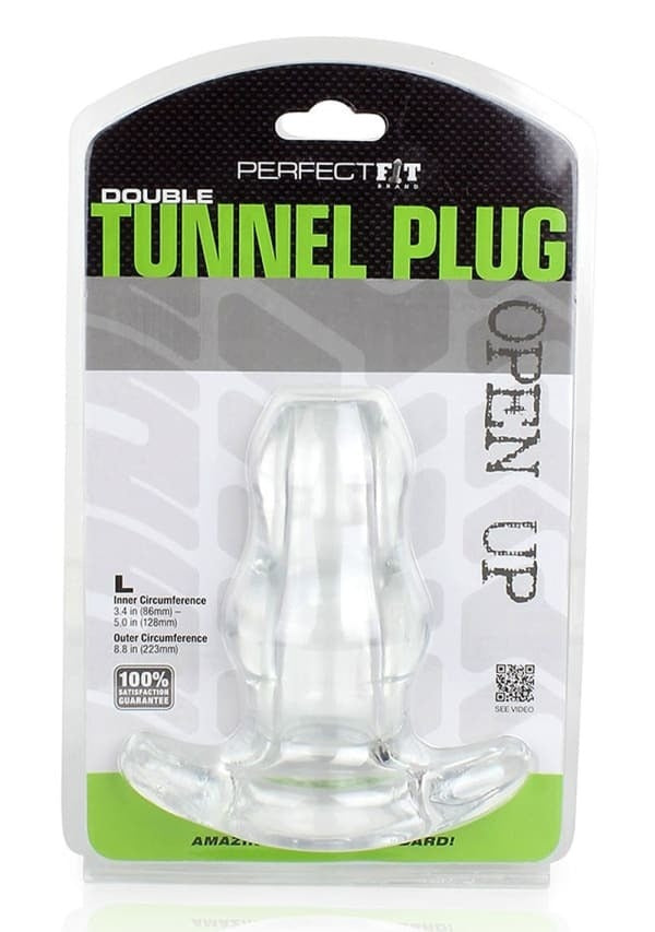 Tunnel Plug - Double - Large - Clear