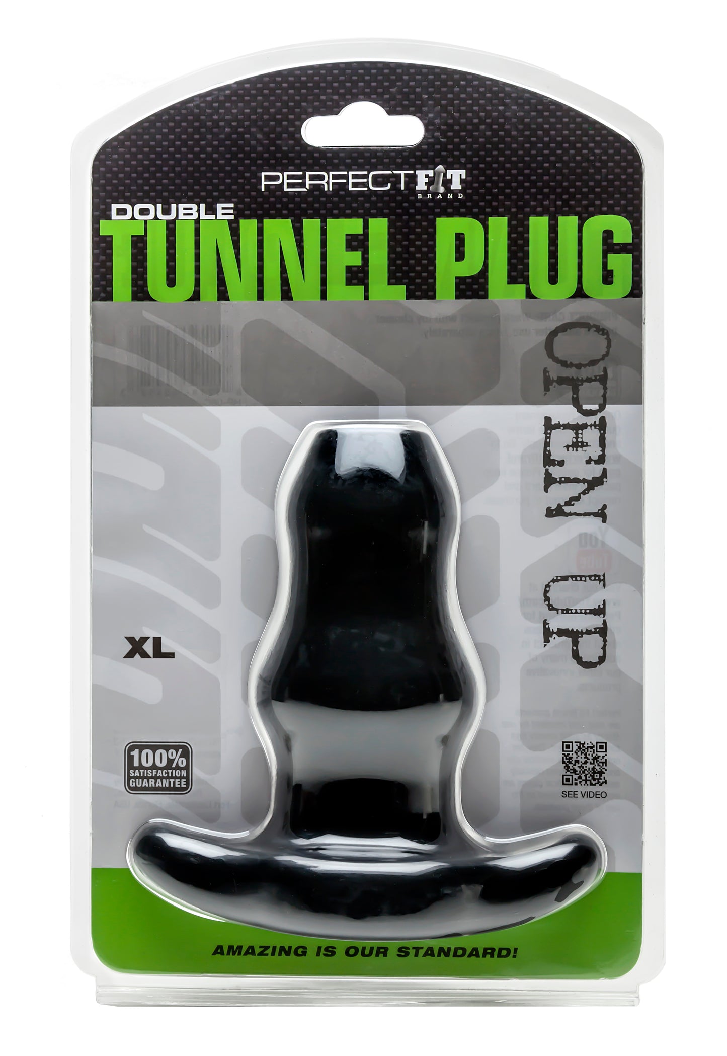 D-Tunnel Plug - X-Large, Black