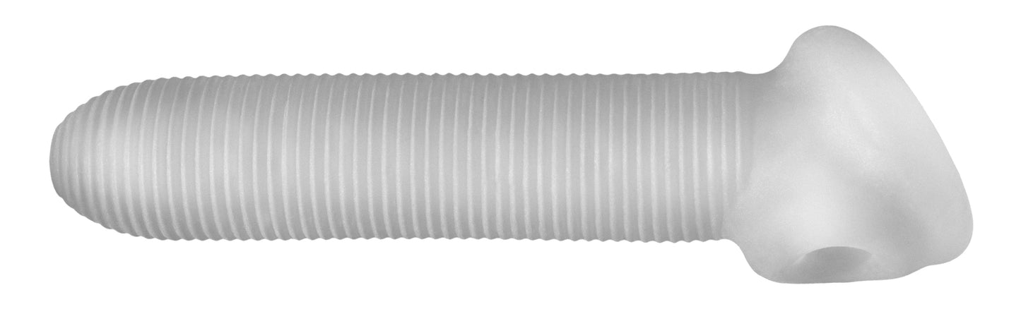 Fat Boy Micro Ribbed Sheath 7.5" - clear