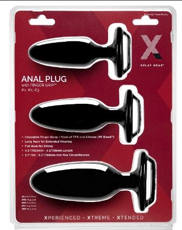 Xplay Finger Grip Plug Starter Kit, Plug #1, #2 and #3