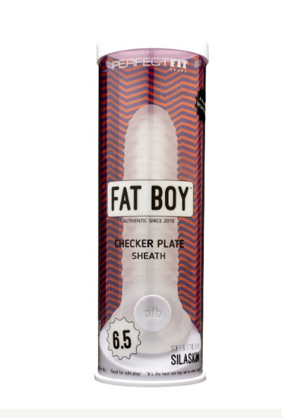 Fat Boy Checker Box Sheath 6.5"     - clear