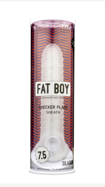 Fat Boy Checker Box Sheath 7.5"     - clear