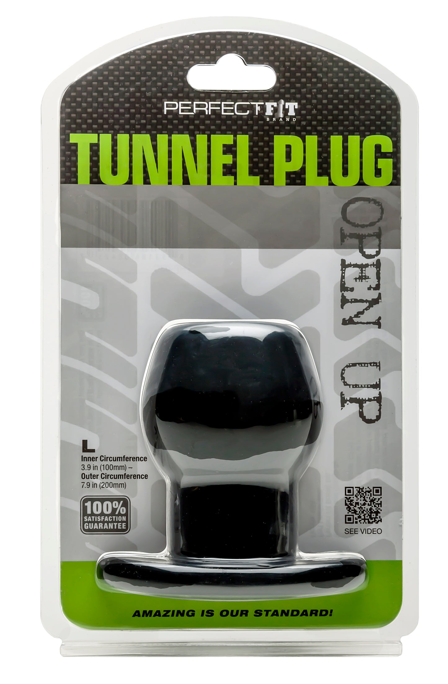 Tunnel Plug   Large Black