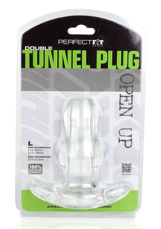Tunnel Plug - Double -  Large - Clear