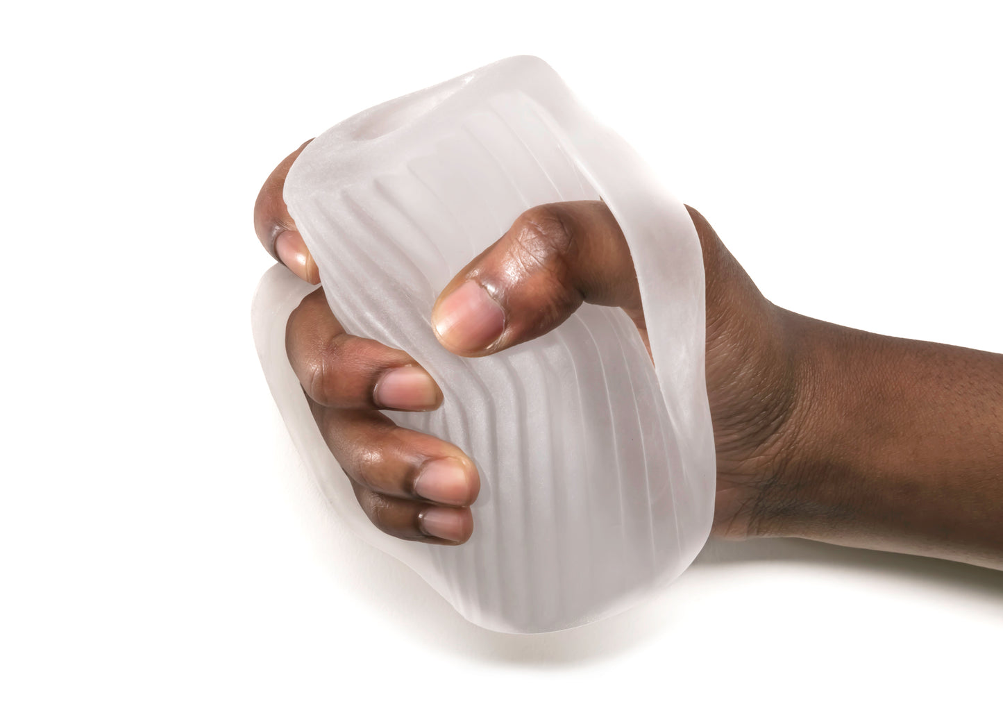 Perfect Fit Male Masturbator w/grip clear