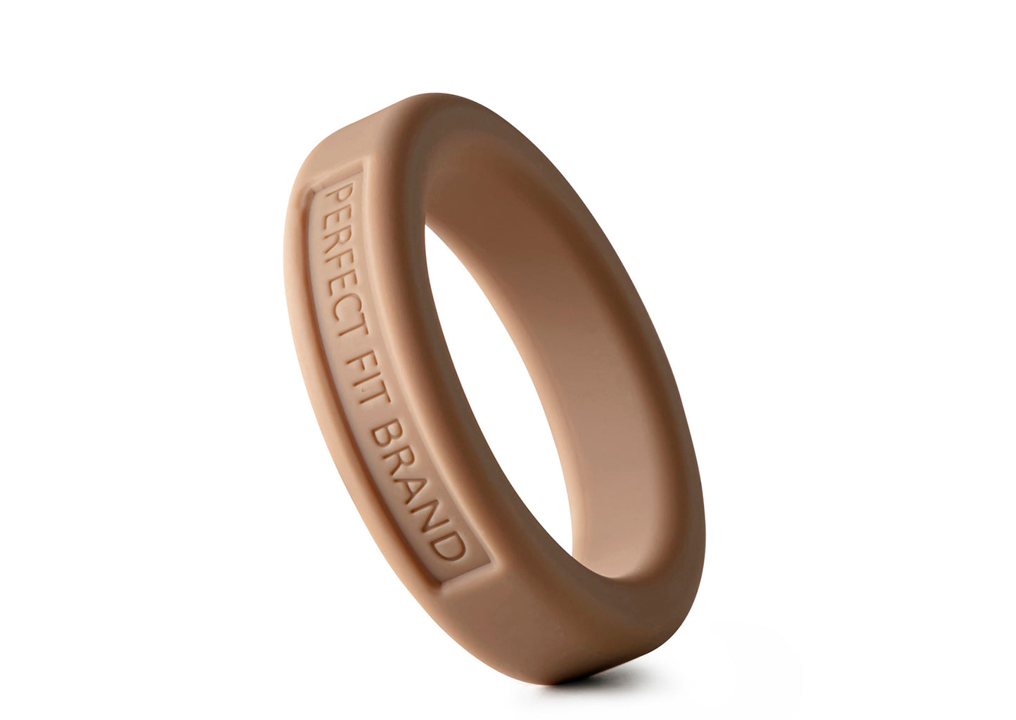 Classic Silicone Med. Stretch Penis Ring - Skintone 4  - 1.4" (36 mm)