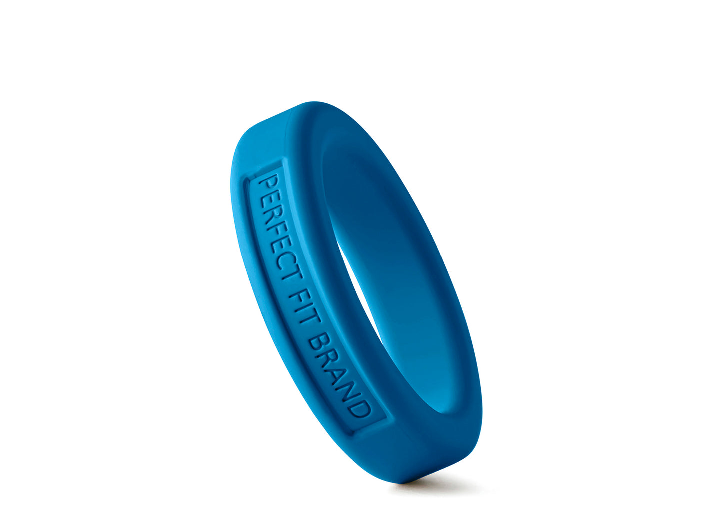 Hefty Classic Silicone Med. Stretch Penis Ring  -  1.4" (36 mm) -Blue