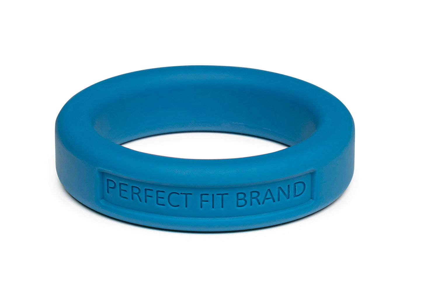 Hefty Classic Silicone Med. Stretch Penis Ring  -  1.4" (36 mm) -Blue