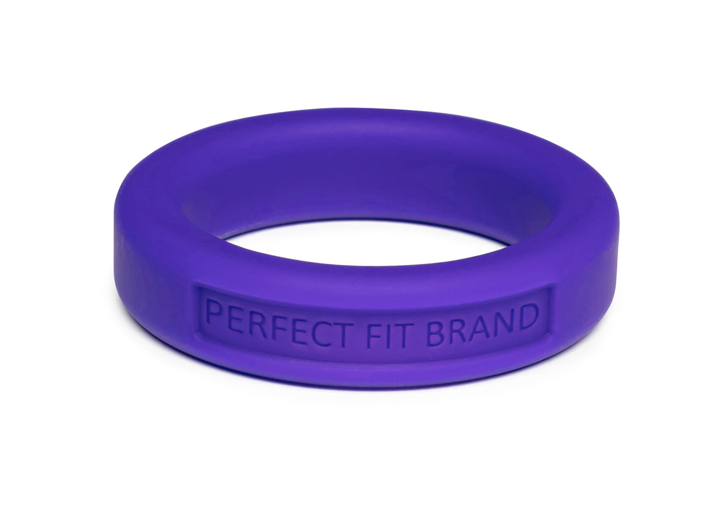Hefty Ring Stretch Penis Ring   1.4" (36 mm)   Silicone  Purple
