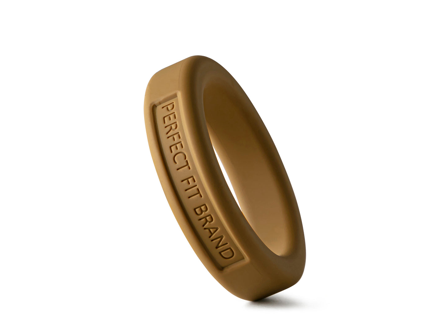 Hefty Classic Silicone Med. Stretch Penis Ring  - 1.4" (36 mm)-Gold