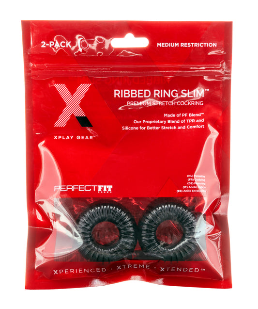 Xplay PF Blend Premium Stretch Ribbed Ring Slim 2-pack