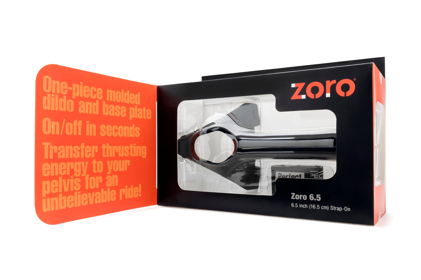 Zoro 6.5 Strap -On - Black